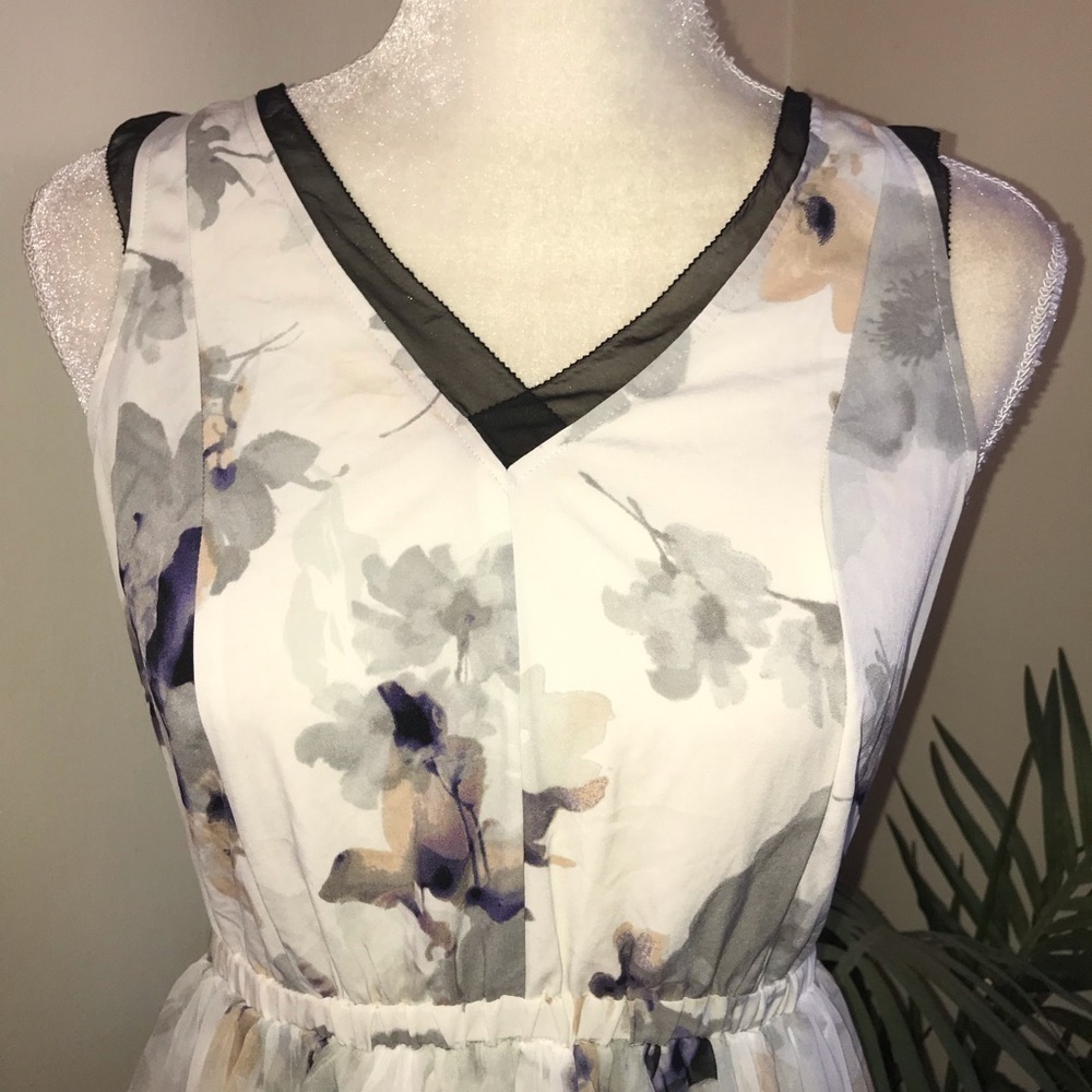 Simply Very Vera Wang Sleeveless Floral Dress S - Picture 2 of 7